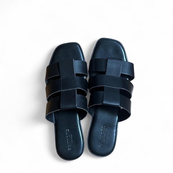 Simons Black Women's Sandals - Picture 1 of 6